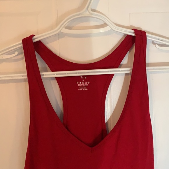 TNA red v-neck bodysuit - Picture 2 of 2